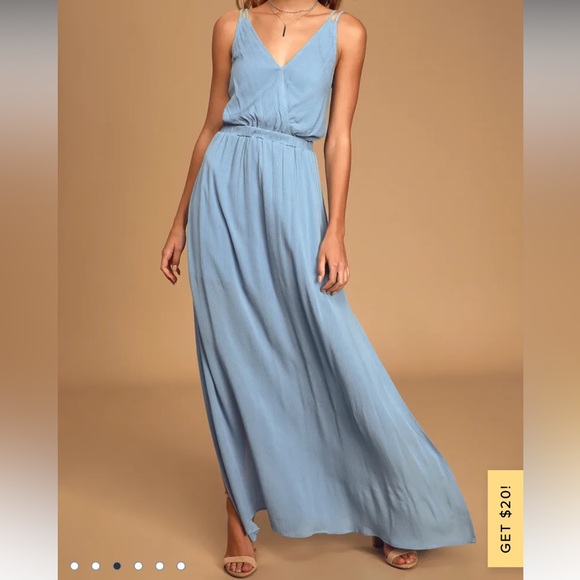 Light Blue Maxi Dress - Picture 2 of 8